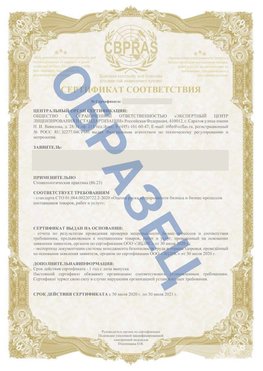 Образец Сертификат СТО 01.064.00220722.2-2020 Луга Сертификат СТО 01.064.00220722.2-2020 